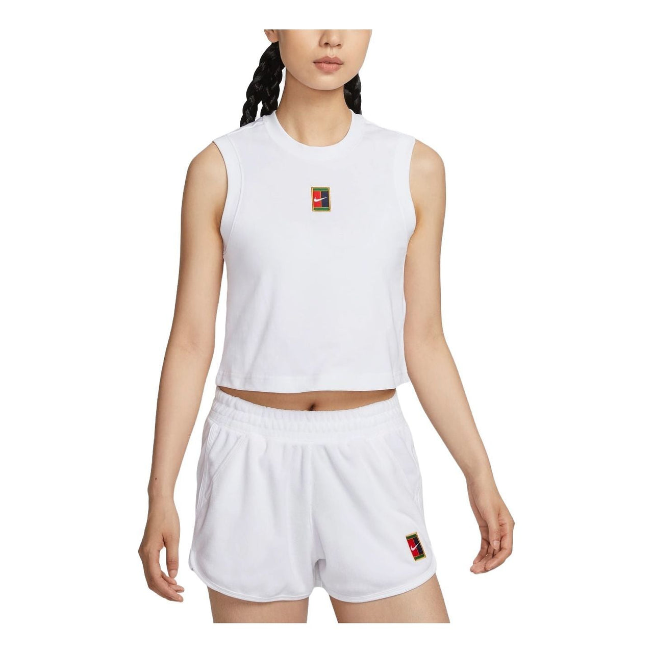 (WMNS) Nike Court Heritage Tennis Tank Asia Sizing 'White' FQ2274-100