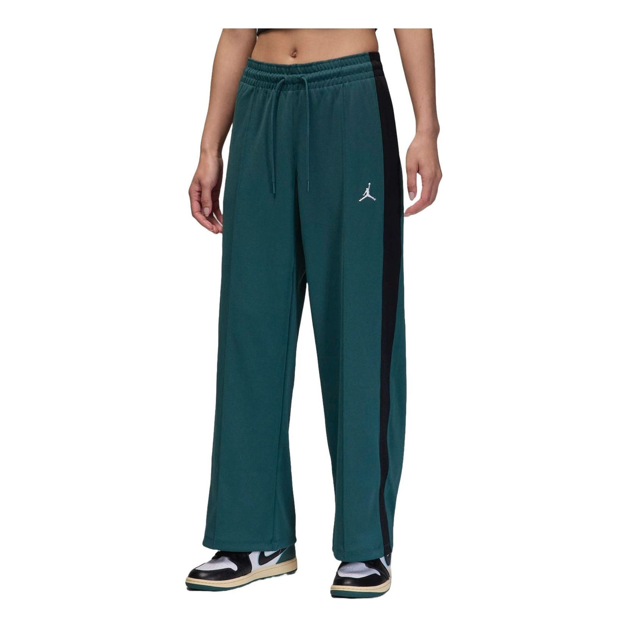 (WMNS) Air Jordan Knit Sweatpants Asia Sizing 'Oxidized Green' FV7102-366