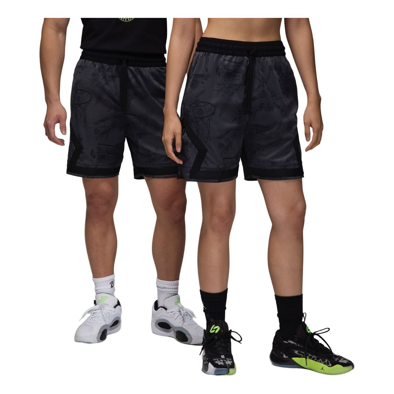 Air Jordan Sport Dri-FIT Graphic Diamond Basketball Shorts Asia Sizing 'Black Dark Shadow' FV8615-010