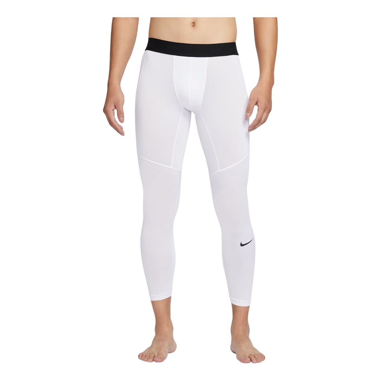 Nike Pro Dri-FIT Fitness Tights Asia Sizing 'White Black' FB7953-100