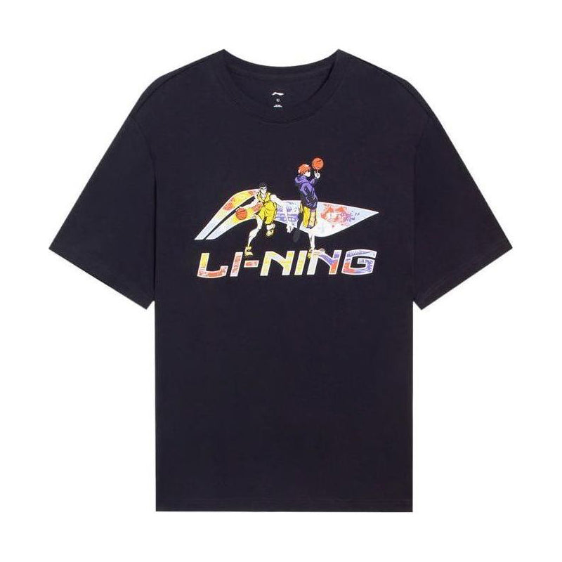 Li-Ning Hoops Cartoon Graphic T-shirt 'Black' AHSSD21-2