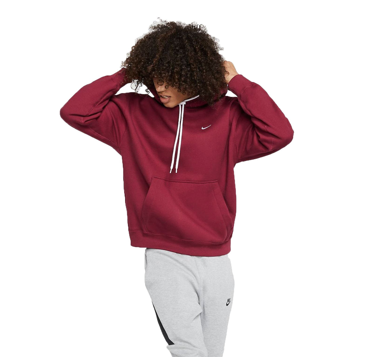 Nike Lab Solo Swoosh Hoodie 'Burgundy' CD6393-677
