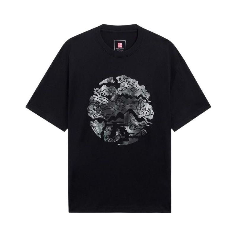 Li-Ning Love Nature Graphic T-shirt 'Black' AHSS167-4
