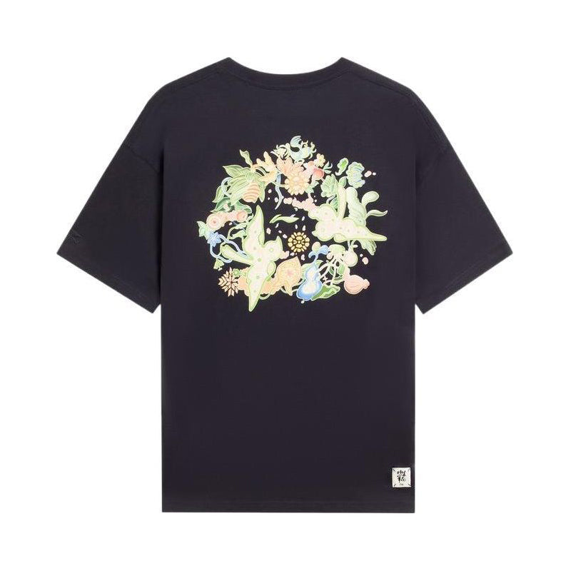 Li-Ning Floral Graphic T-shirt 'Black' AHSS755-3