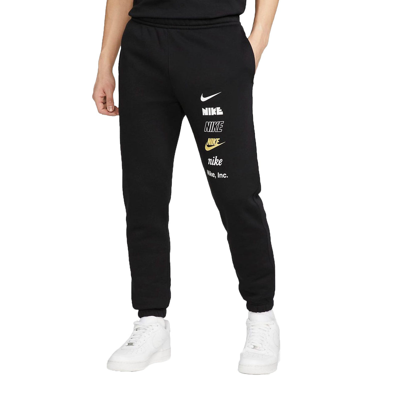 Nike Club Fleece Logo Pants 'Black' DX0796-010