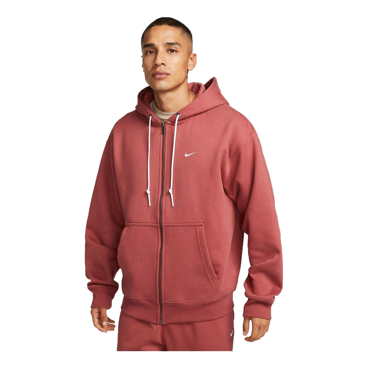 Nike NRG Solo Swoosh Fleece Hoodie 'Red' DR0404-691