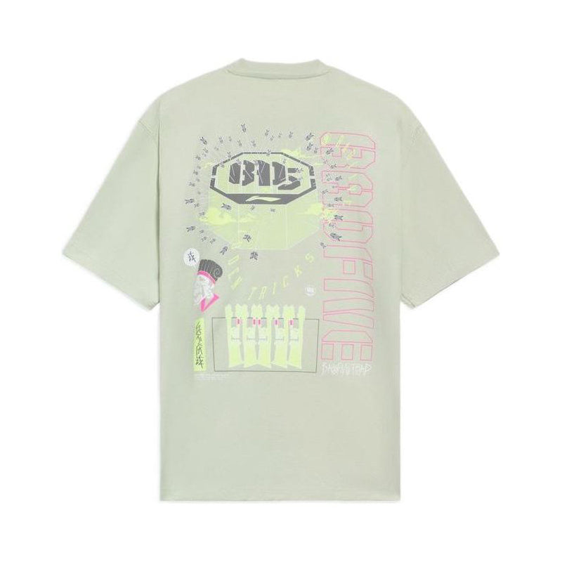 Li-Ning BadFive Graphic T-shirt 'Pale Moss Green' AHSS373-3