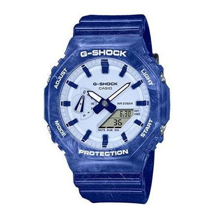 CASIO G-Shock Analog-Digital 'Blue' GA-2100BWP-2APFQ