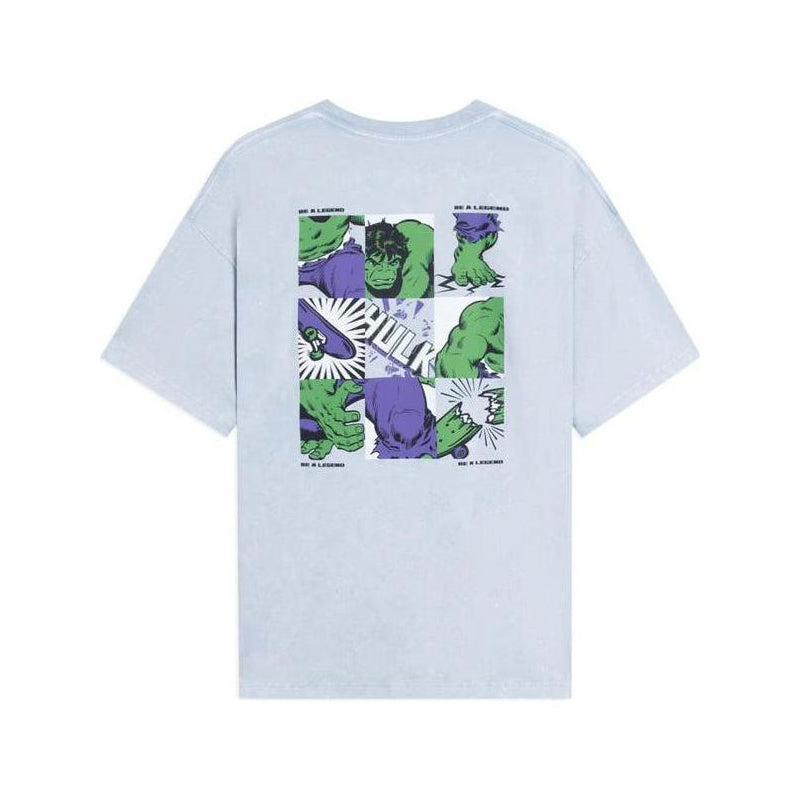 Li-Ning x MARVEL Hulk Comic Graphic T-shirt 'Light Blue' AHSSB93-3