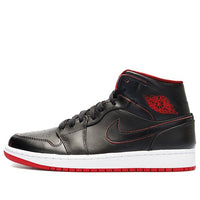 Air Jordan 1 Mid 'Black Red' 554724-028