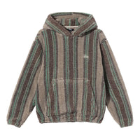 Stussy Stripe Sherpa Hoodie 'Tannin' 118438-TANN