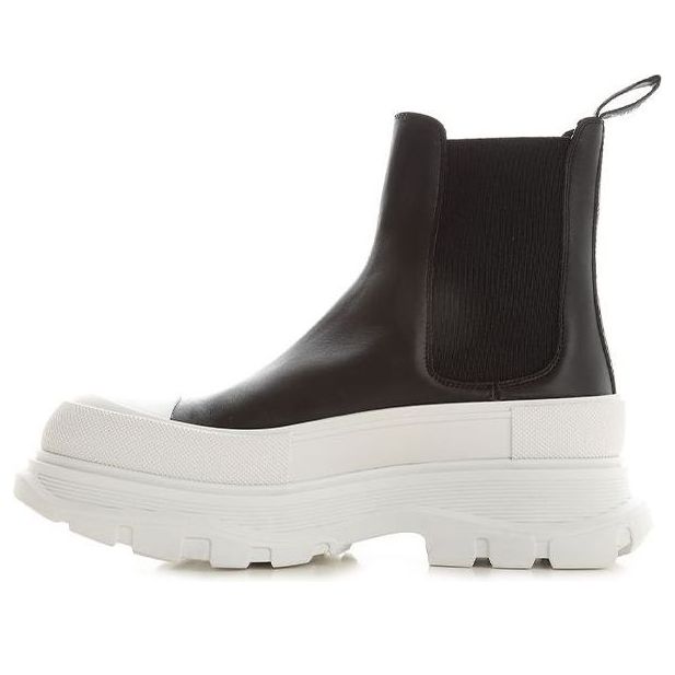 Alexander McQueen Tread Slick Chelsea Boot 'Black White' 634617WHZ611071
