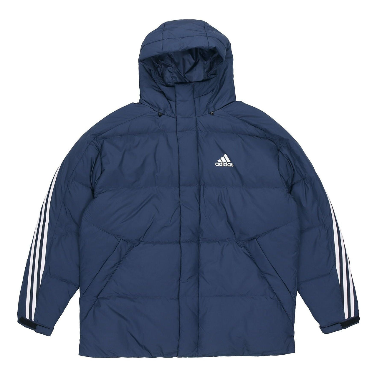 adidas 3st Puffy Dwn J Casual Sports Stay Warm hooded down Jacket Blue H20756