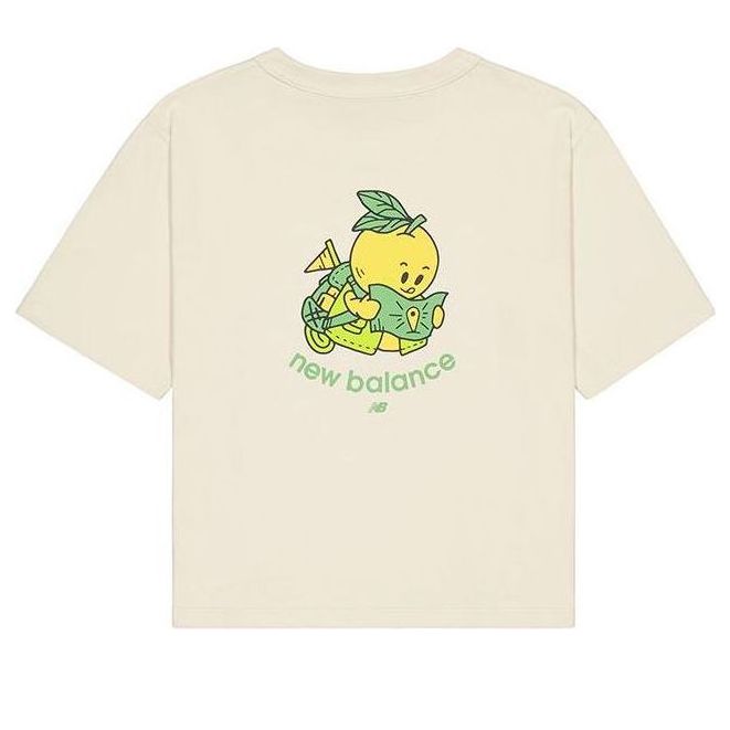 (WMNS) New Balance Fruit Graphic T-shirt 'Beige' AWT41335-BE