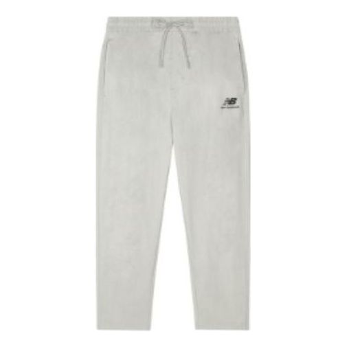 New Balance Logo Knit Sweatpants 'Grey' AMP23310-NTP
