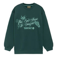 Li-Ning BADFIVE Sports Basketball Series Printing Loose Round Neck Pullover 'Dark Green' AWDRH65-1
