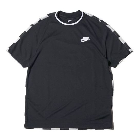 Nike Sportswear Sport Pack Back Grid Printing Short Sleeve Black AR1635-010