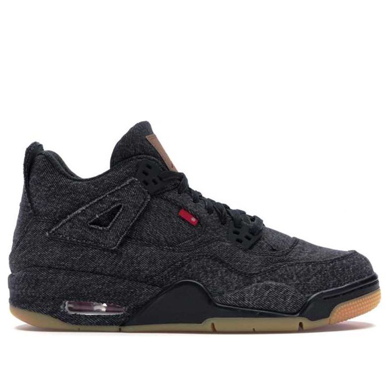 (BG) Air Jordan 4 x Levi's 'Black' AQ9103-001-R