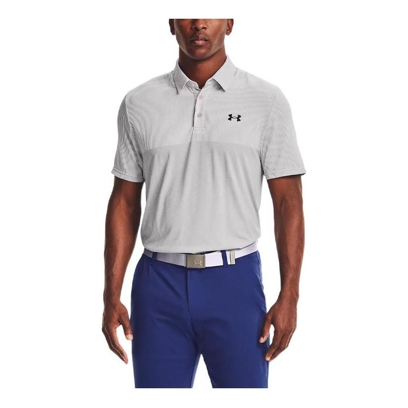 Men's Under Armour Casual Sports Short Sleeve Polo Shirt Gray 1361145-014
