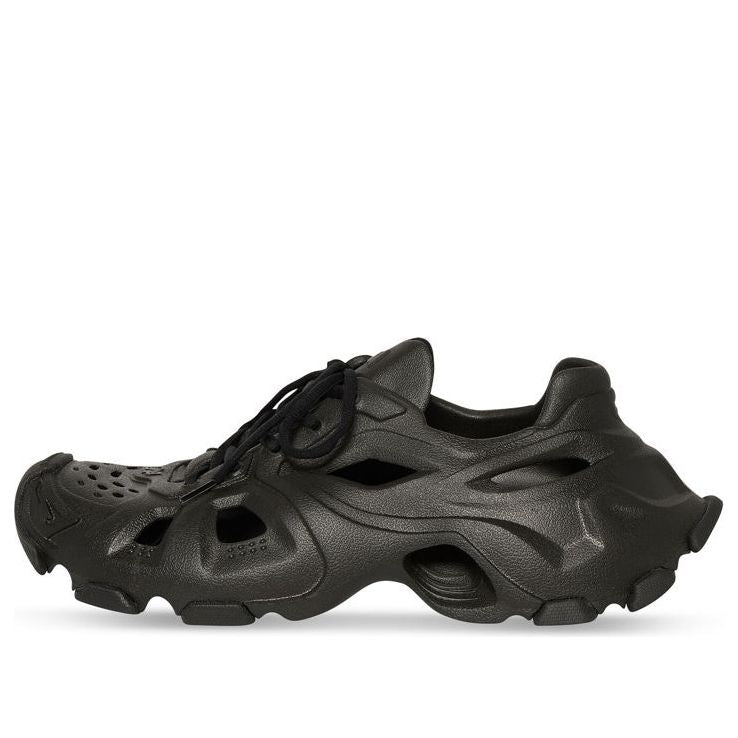 (WMNS) Balenciaga HD Lace Up Cut Out Sneakers 'Black' 702416W3CES1000
