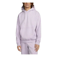 Men's Nike Small Logo Loose Long Sleeves Pullover Hooded Sports Purple CV0552-530