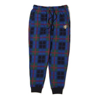 Air Jordan Plaid Fleece Lined Casual Pants/Trousers Men's Blue Green DV9389-333