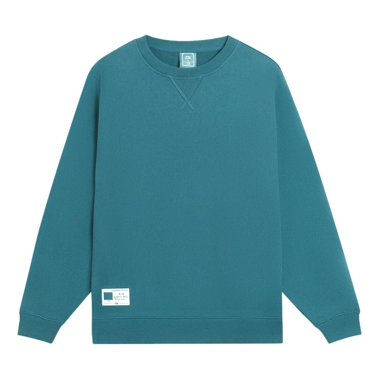 Li-Ning Label Logo Sweatshirt 'Teal' AWDSB13-5