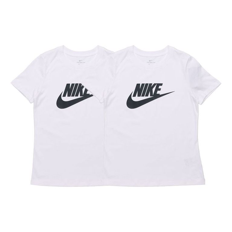 (WMNS) Nike AS W Nike Sportswear Tee ESSNTL ICON FUTUR White BV6170-100