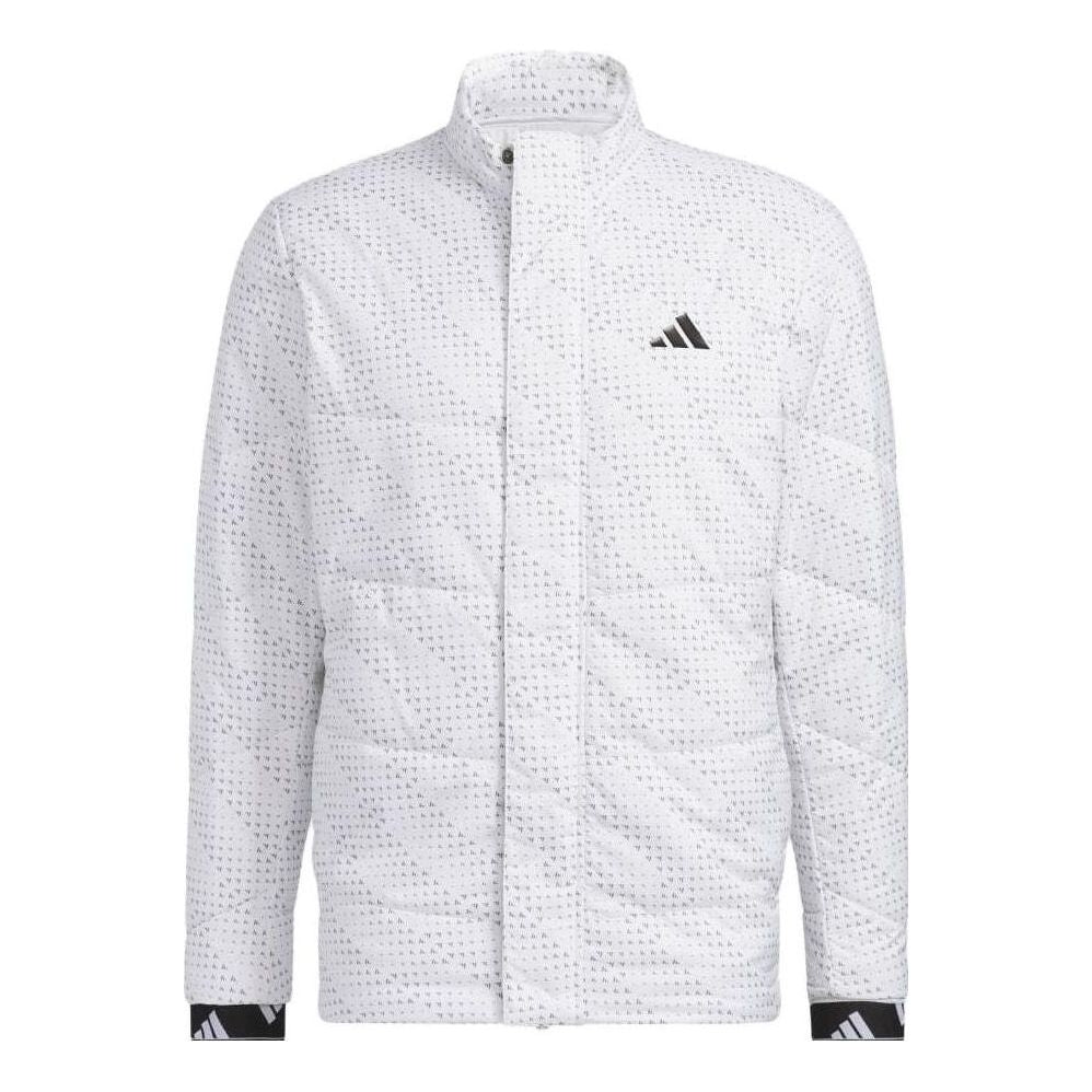 adidas Bos Graphic Warm Padded Jacket 'White Black' HY0980
