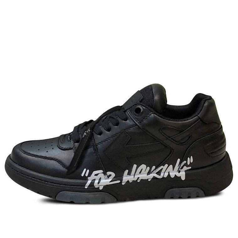 Off-White Out Of Office Low-Top For Walking Sneaker 'Black White' OMIA189F21LEA0031001