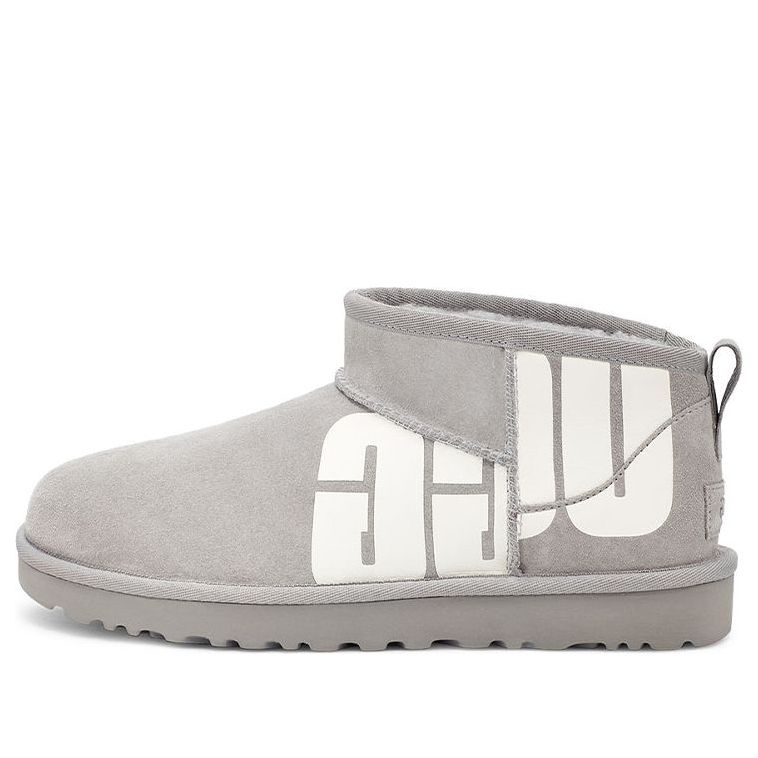 (WMNS) UGG Classic Ultra Mini Chopd 'Light Grey' 1126373-CBB