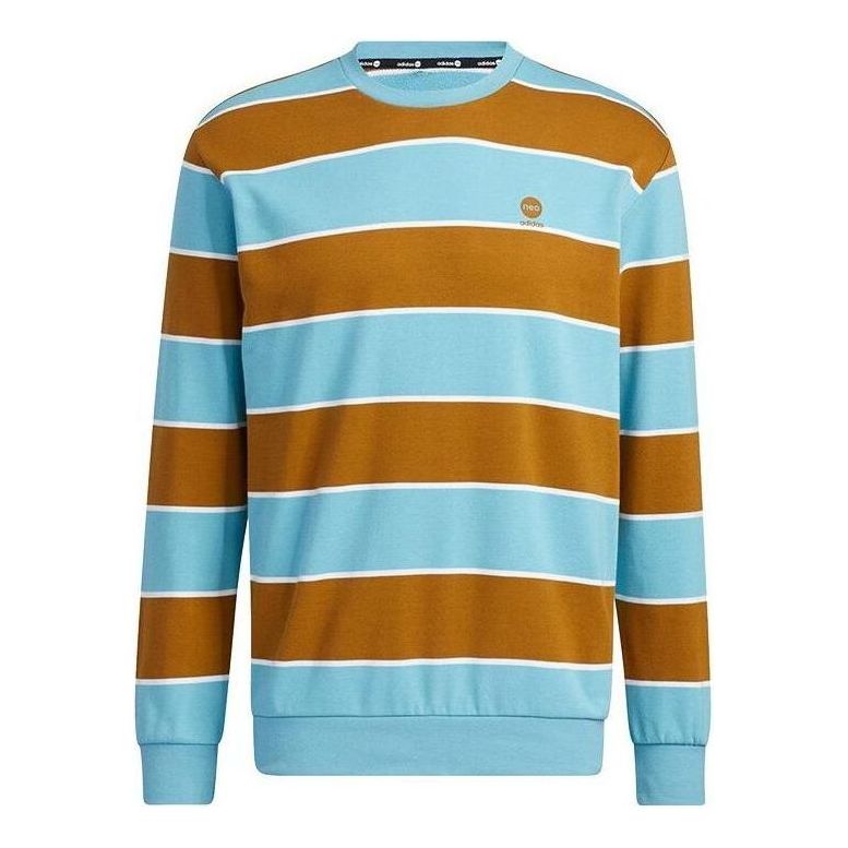 adidas Neo Essentials Sweatshirts 'Blue Brown' IA4960