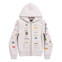 Balenciaga Business English Zip-up Hoodie 'Off White' 788243TQVH69016