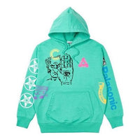 Palace X Cannondale FW21 Graffiti Hoodie 'Teal' P21CHD002