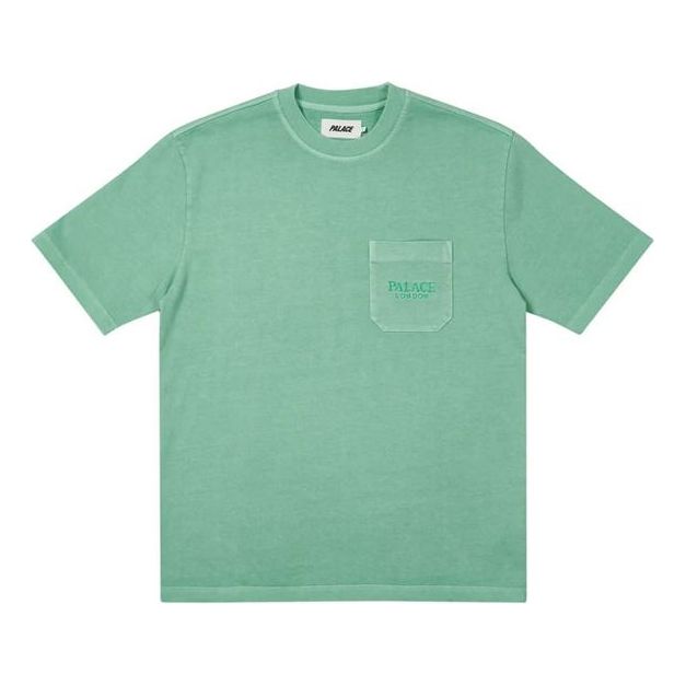 PALACE Solid Color Alphabet Short Sleeve Unisex Green P20ES063