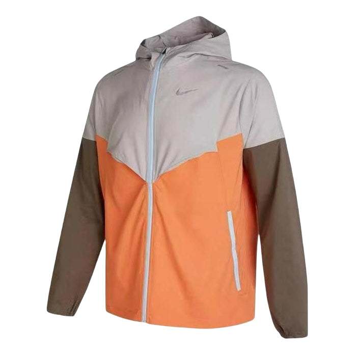Men's Nike Colorblock Zipper Hooded Sports Hooded Long Sleeves Jacket Multicolor CZ9071-012
