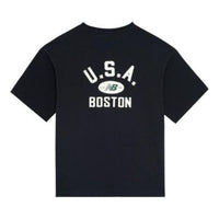 New Balance Boston Tee 'Black White' AMT22391-BK