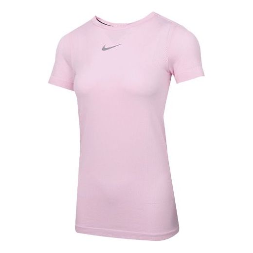 (WMNS) Nike Infinite Dri-FIT Running Short Sleeve 'Pink' CU3121-663