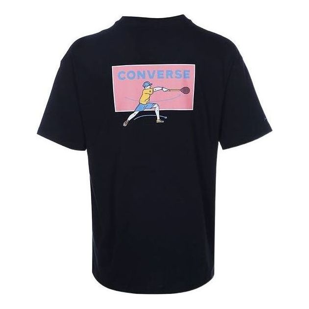 Converse Jack Purcell Graphic T-Shirt 'Black' 10022782-A02
