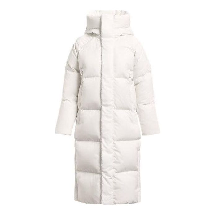 (WMNS) Under Armour ColdGear Infrared Long Puffer Jacket 'White' 1378857-112