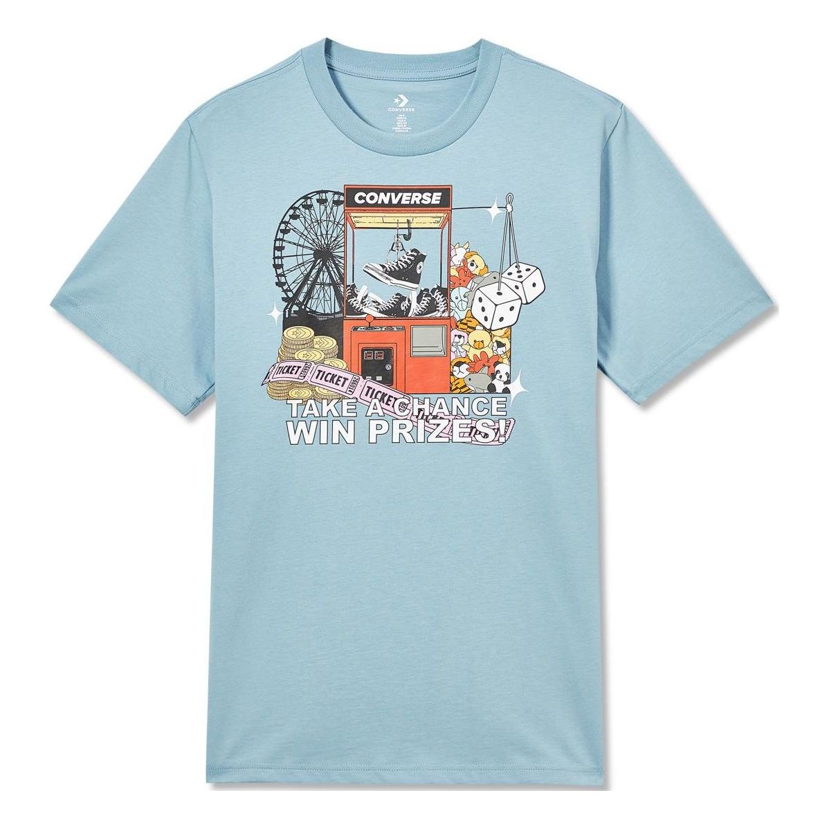 Converse Claw Machine Graphic Tee 'Blue' 10023457-A03