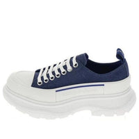 (WMNS) Alexander McQueen Tread Slick Lace Up Sneakers 'Blue Denim' 611705W4PD14177