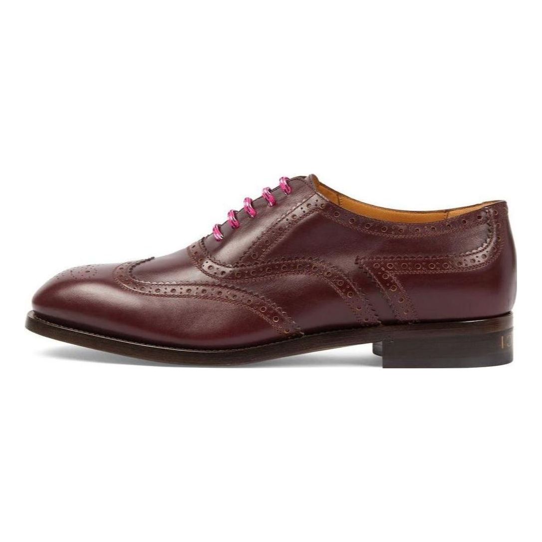 GUCCI Lace Up Shoe 'Burgundy' 723694-1W600-6039