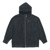 (WMNS) Nike Therma Full-Length Zipper Cardigan Training Hoodie Jacket Black CU6765-010