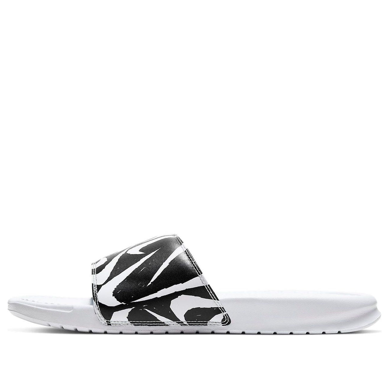 Nike Benassi JDI Print Slide 'White Black Swoosh' 631261-106
