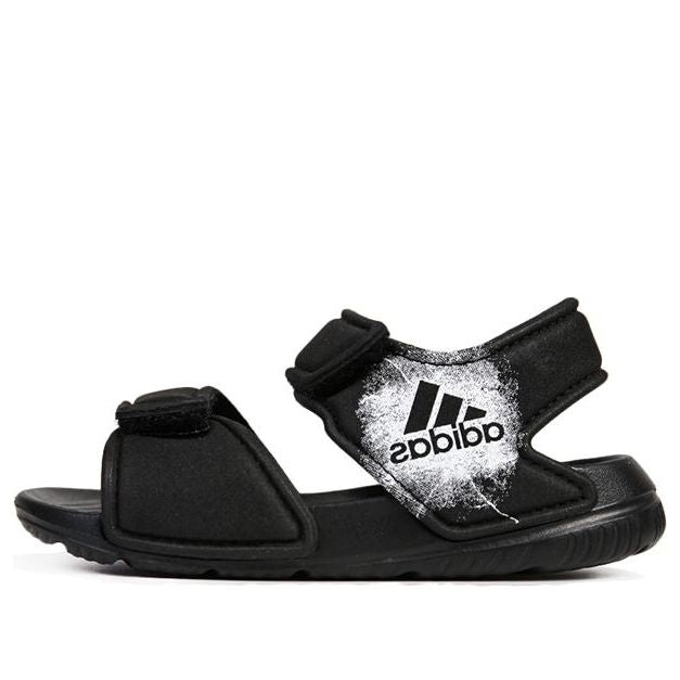 (TD) adidas Altaswim Soft Sole Cozy Open Toe Sports Black Sandals BA9282