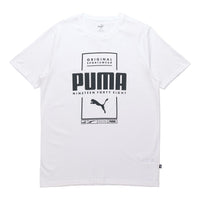 PUMA Casual Sports Alphabet Printing Round Neck Short Sleeve White 586586-02