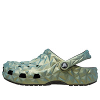 Crocs Classic Iridescent Geometric Clog 'Green' 209841-001