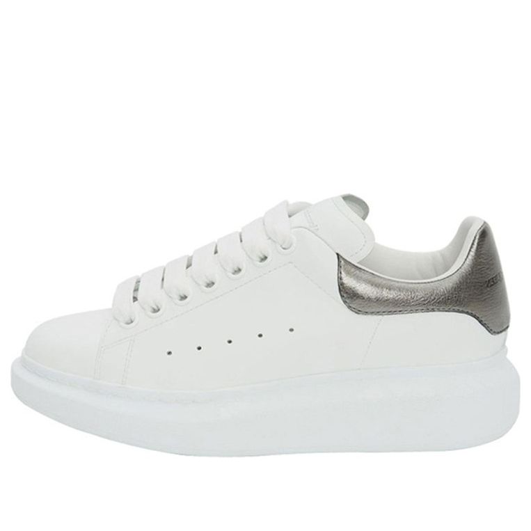 (WMNS) Alexander McQueen Oversized Sneaker 'Bleach White Silver' 553770WHFBU9042