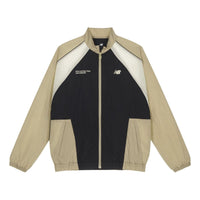New Balance Color Block Woven Windbreaker 'Beige Black' NAE24011-BWN